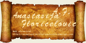 Anastasija Floričelović vizit kartica